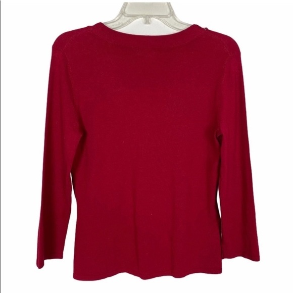 Cable Gauge Embellished Red Size S - Picture 6 of 7